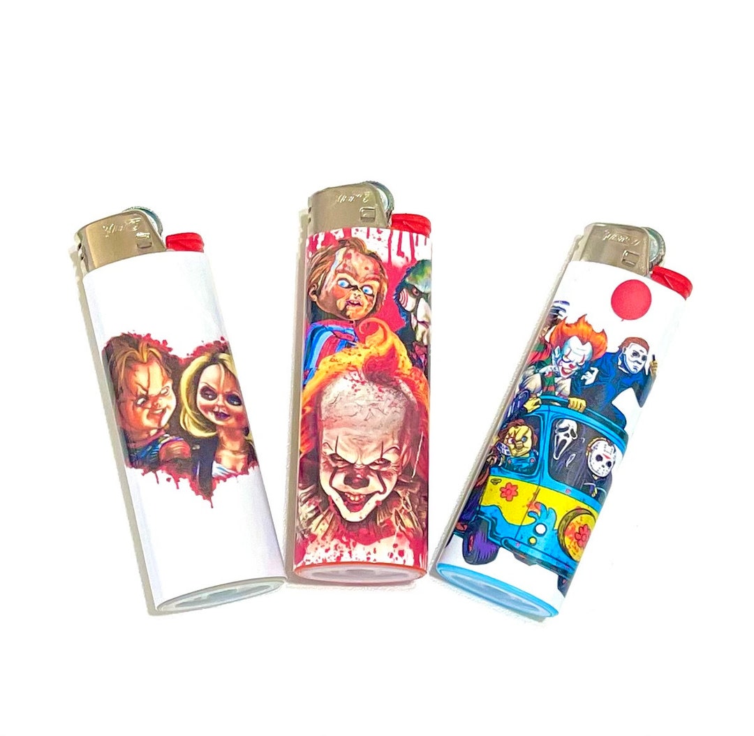 Halloween Lighter Horror Bic Lighter Etsy