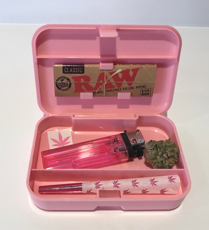 Personalized Stash Box Girlie Smoke Kit 420 Stoner Kit Etsy