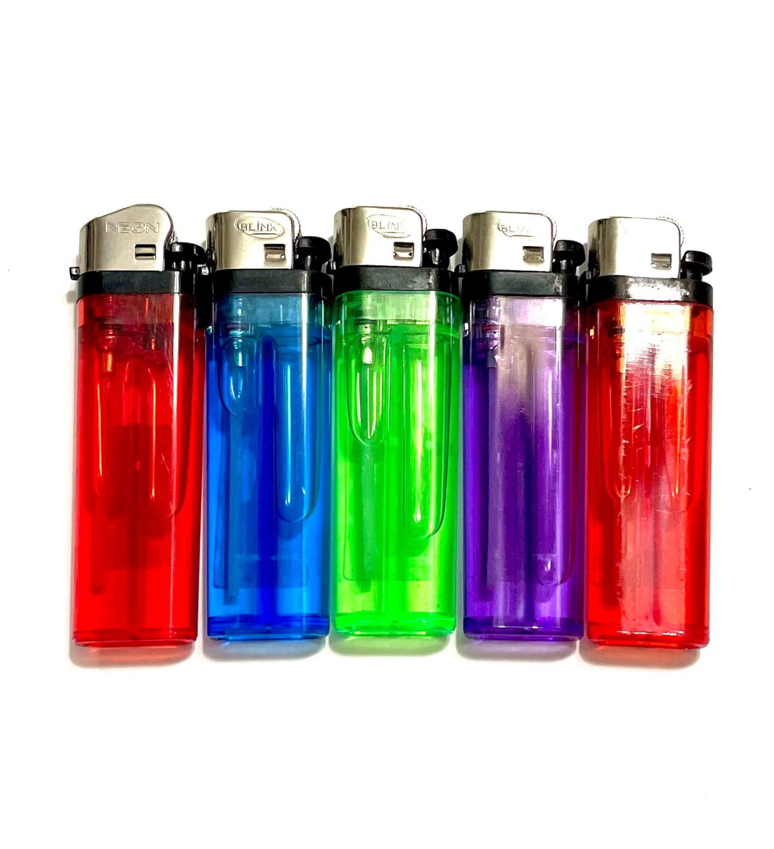 5 Pack Lighters Colorful Disposable Lighters Flint Lighters Etsy