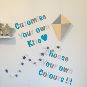 Decoratieve vlieger op maat bestellen / wanddecoratie aanpassen