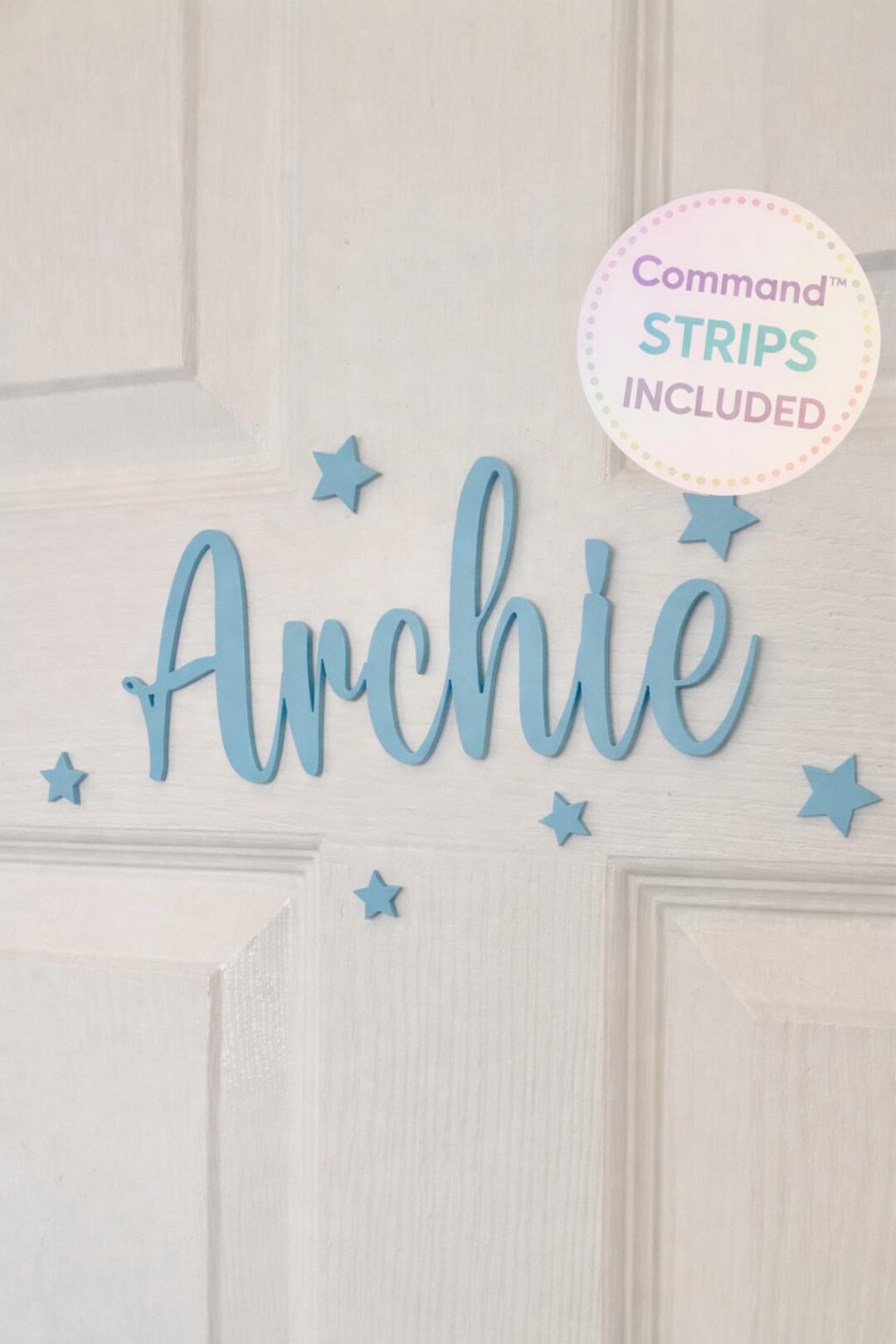 Personalized Acrylic Name Sign: Nursery Decor, Kids Room Door Sign ...