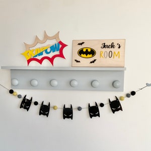 Superhero pom pom garland