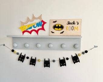 Superhero pom pom garland