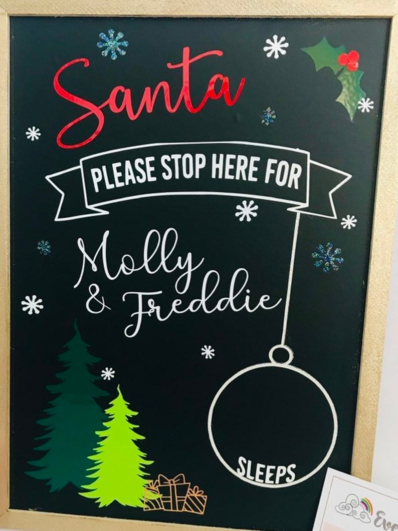Personalised Countdown to Christmas Sleeps Till Christmas Etsy UK