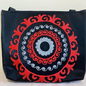 Sale! Beautiful Embroidery Leather Bag - artificial leather