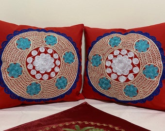 Embroidery Pillowcase - "Sunset"