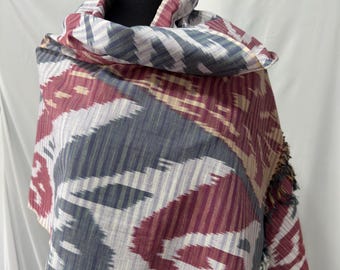 ikat scarf -looks royalty