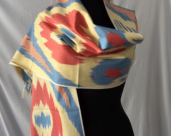 Elegant Ikat Scarf