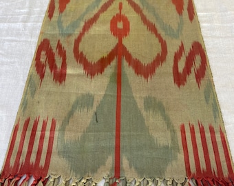 Organic Dyed Ikat Scarf