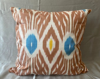 20x20" Ikat Pillowcase, Ethnic Home Decor