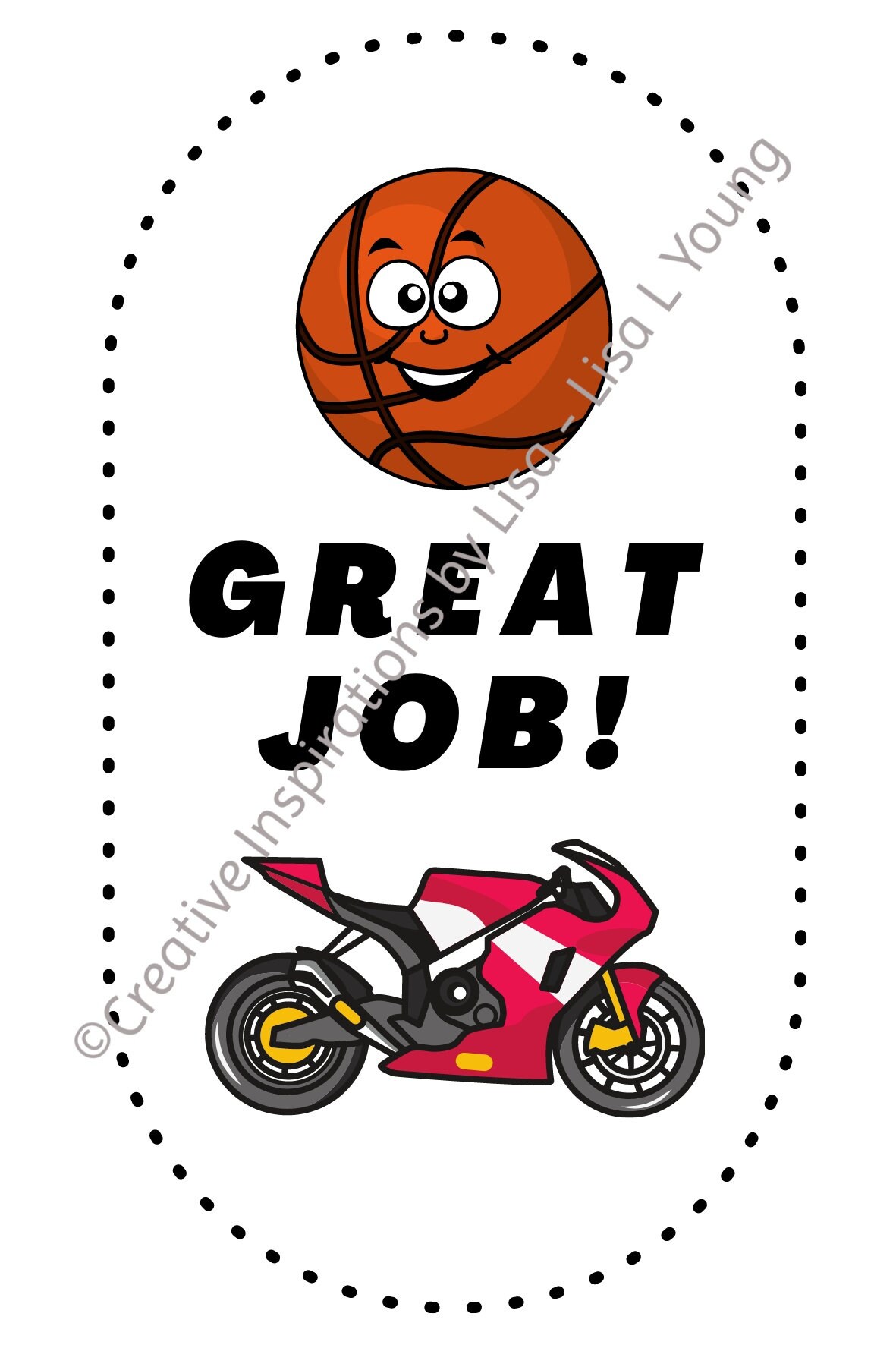 School Stickers Great Job Printable Affirmation download 5 | Etsy