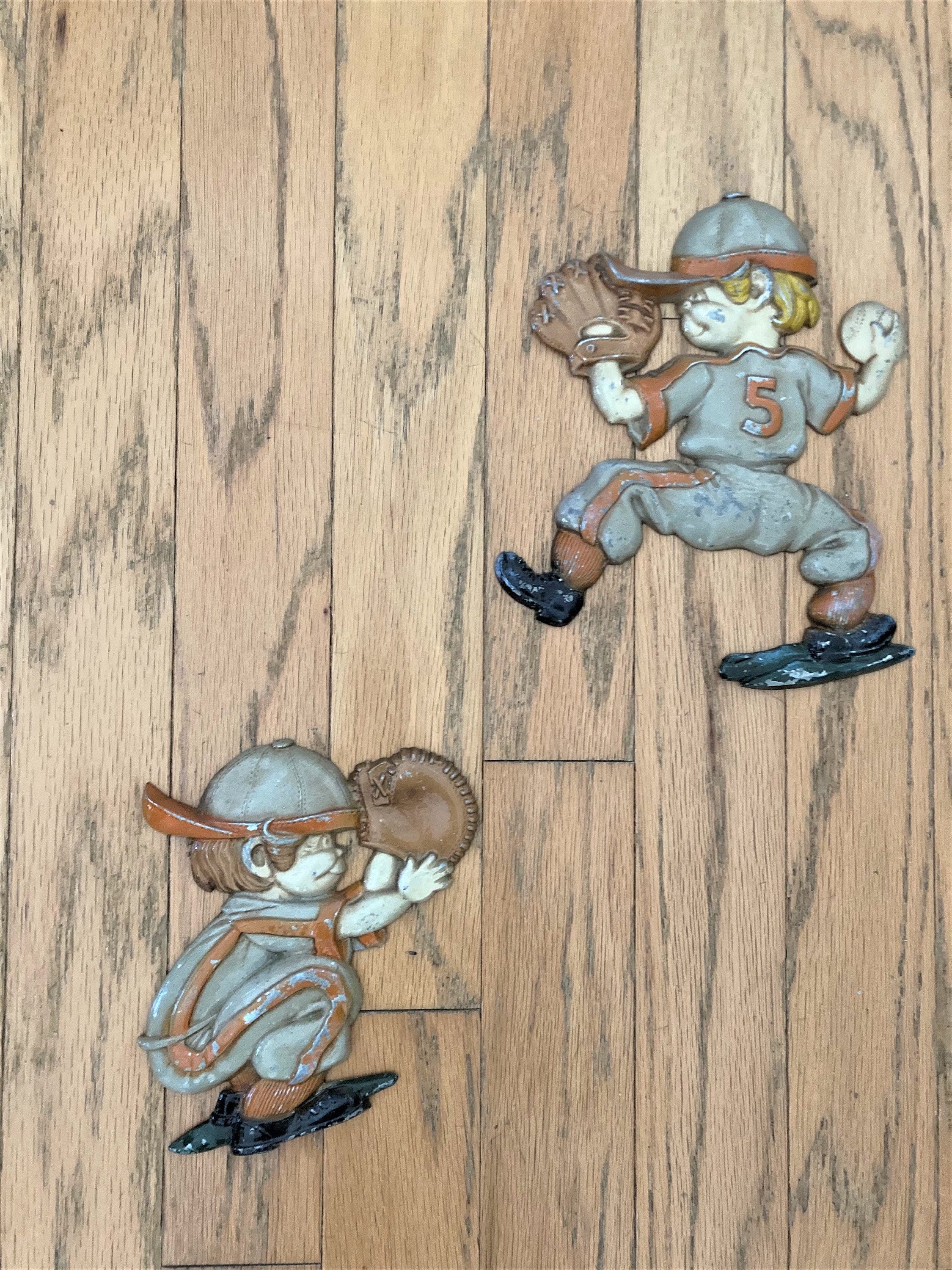 Vintage Sexton Metal Boys Room Decor Vintage Baseball Wall Etsy