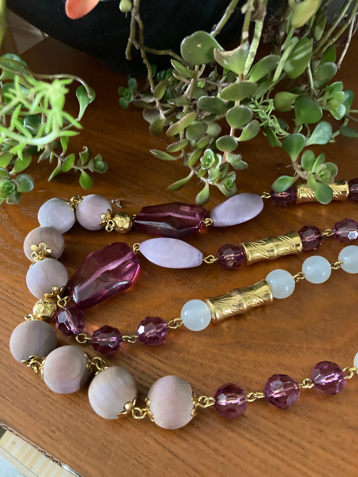 Vintage Joan Rivers Costume Jewelry Beaded Costume Necklace Etsy