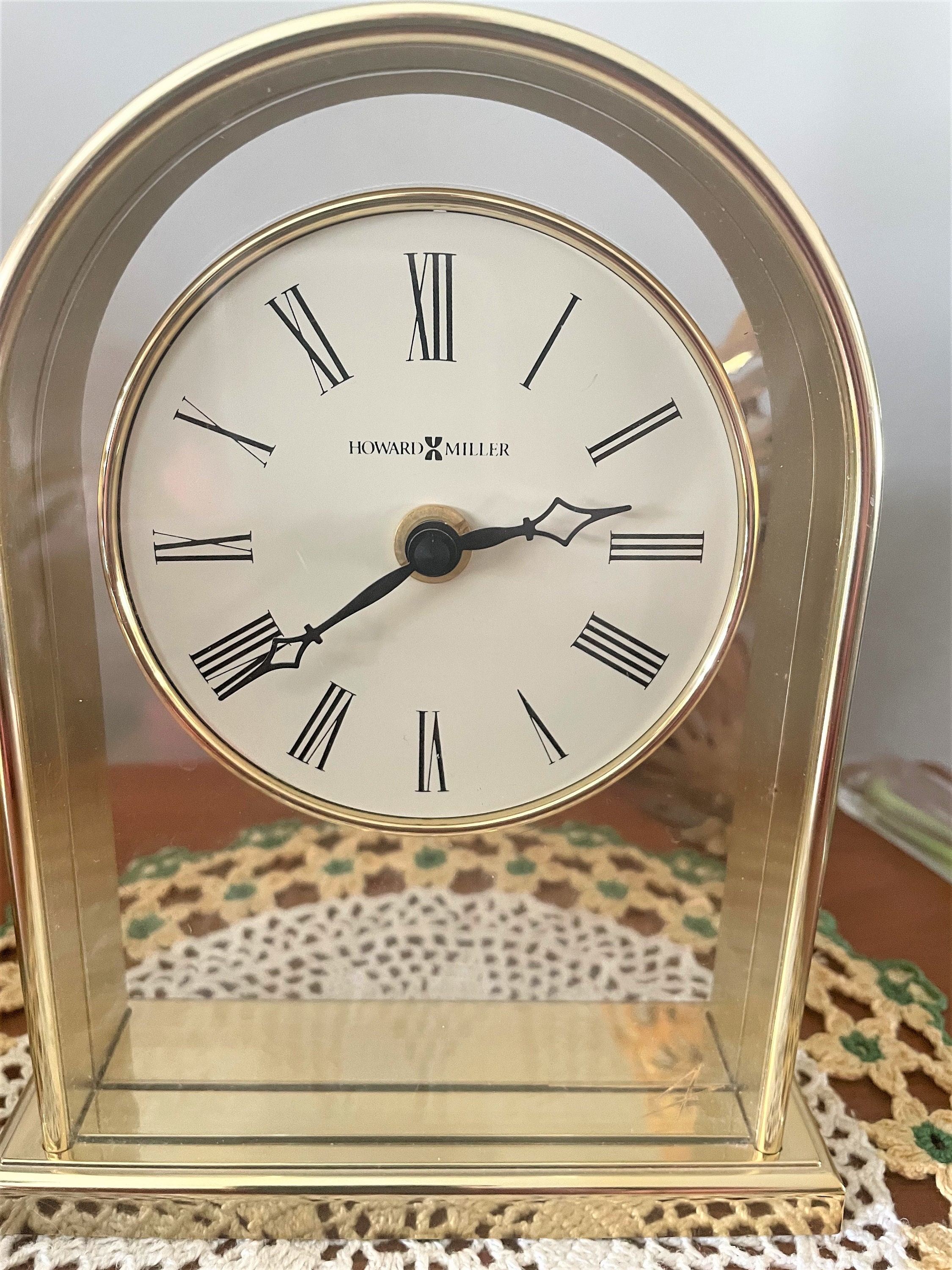 Vintage MCM Howard Miller Quartz Clock Mid Century Modern Etsy
