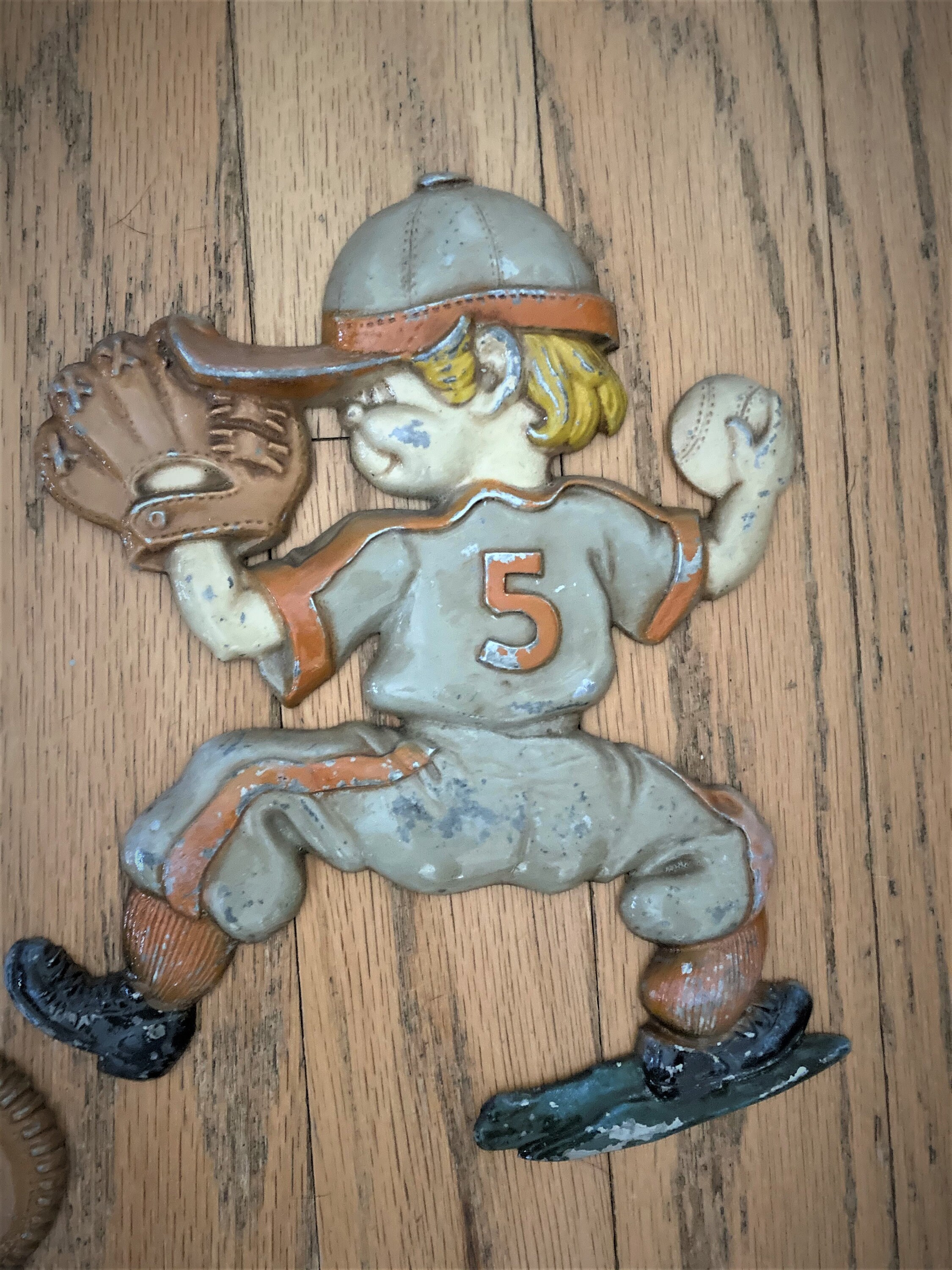 Vintage Sexton Metal Boys Room Decor Vintage Baseball Wall Etsy