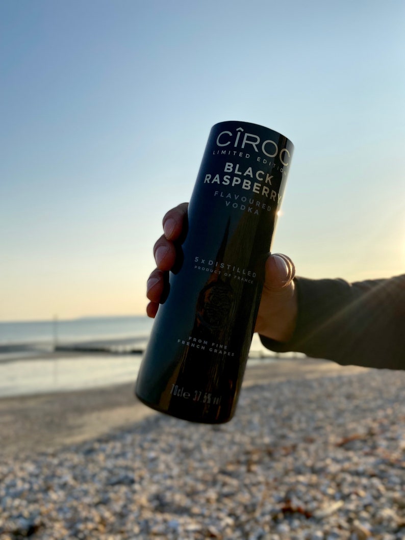 Upcycled Ciroc Vodka pint drinking glasses best friend gift Etsy