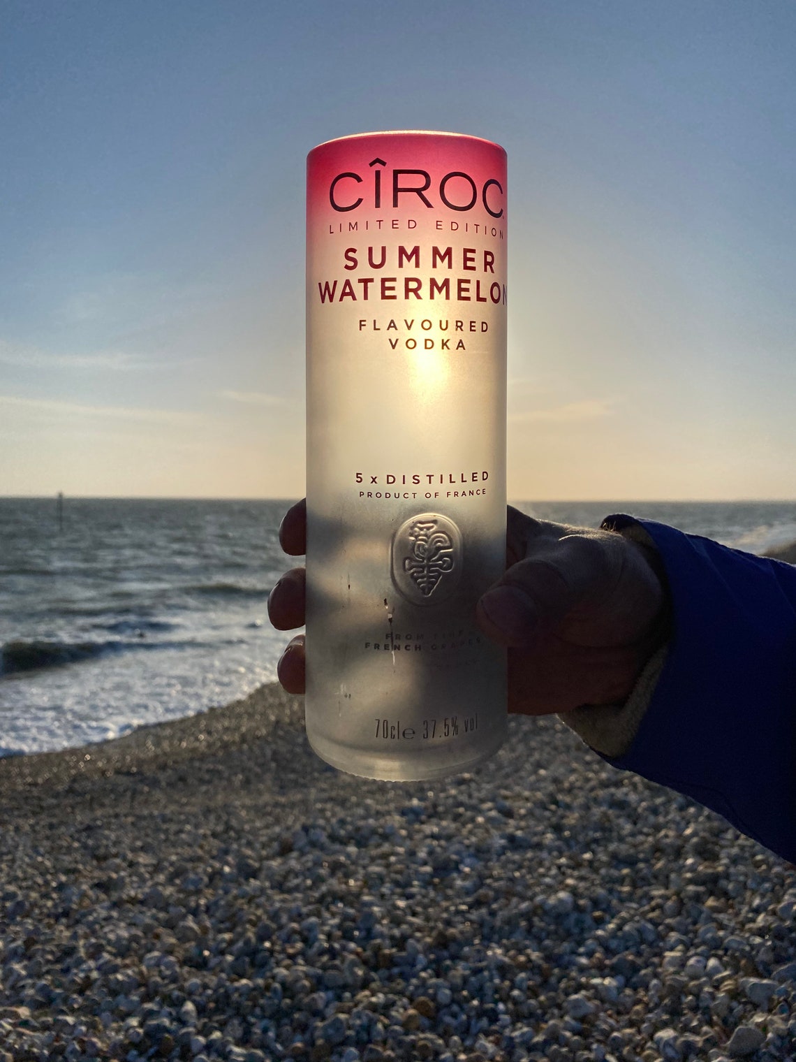 Upcycled Ciroc Vodka pint drinking glasses best friend gift Etsy