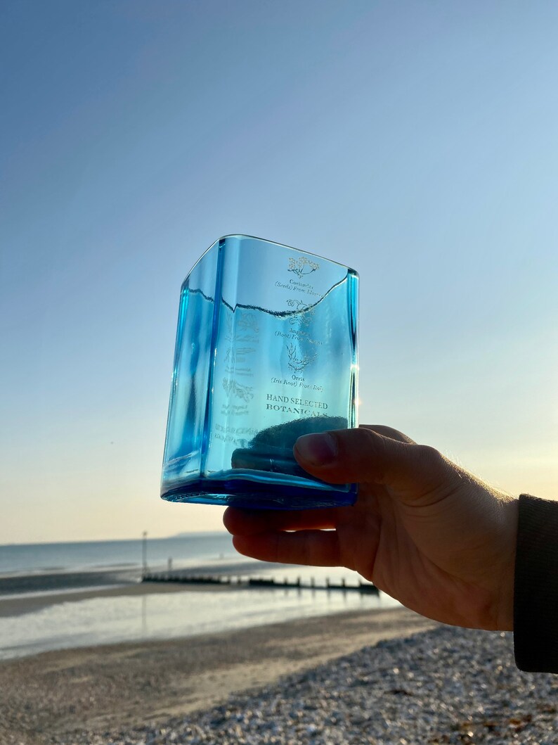 upcycled gin glasses