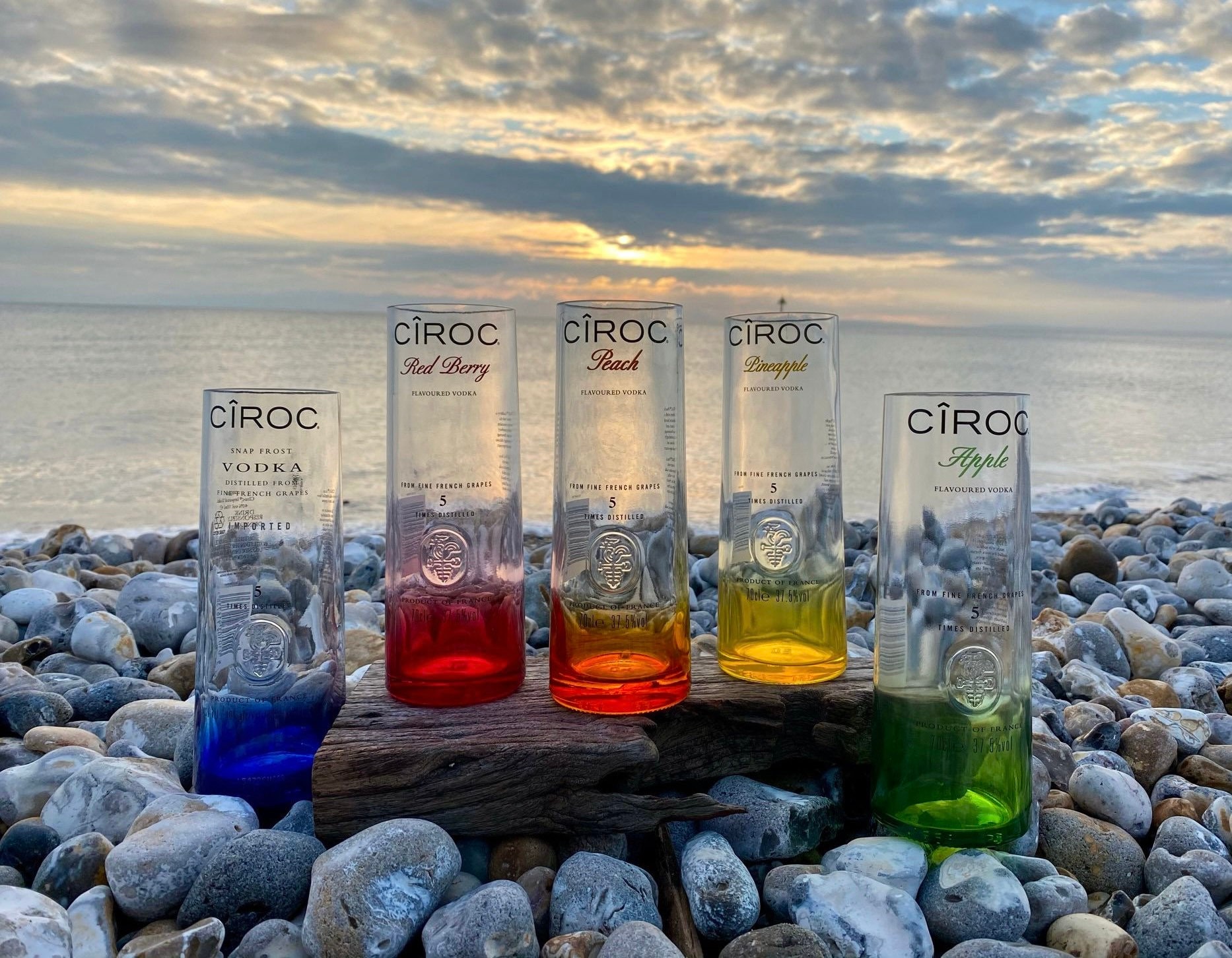 Interesse drøm Governable Upcycled Ciroc Glasses Glassware Gift for Him Unique Vodka - Etsy
