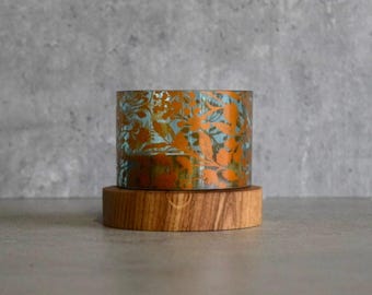 Upcycled Silent Pool Gin Tealight | reclaimed hand turned wooden tea light base