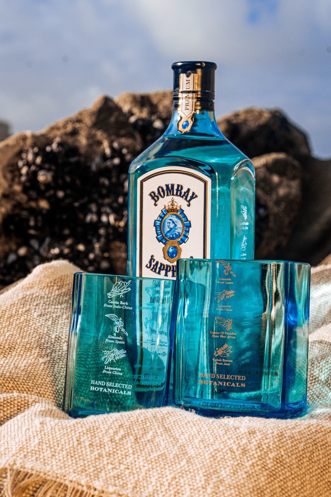 Bombay Sapphire Gin Glasses Unique Gin Lovers Gift Gin Gift Etsy UK