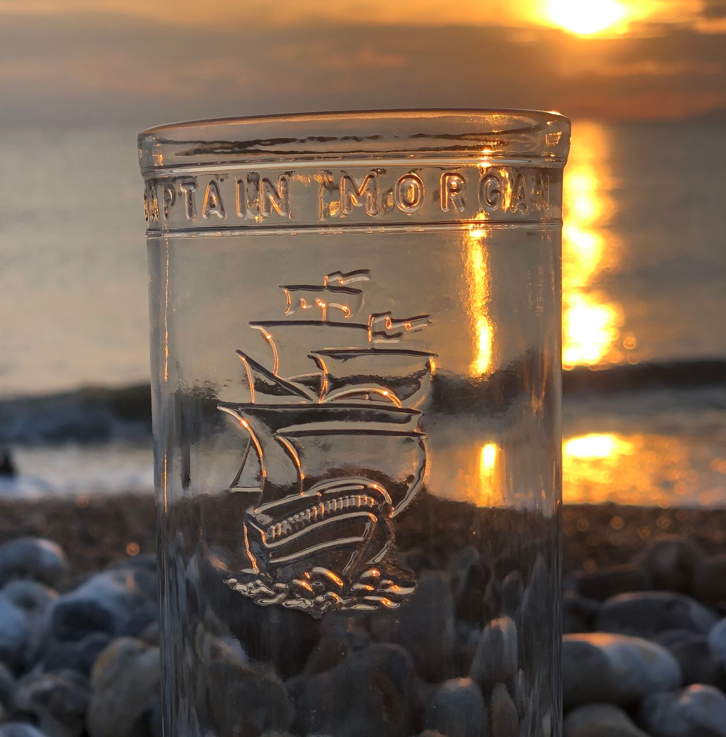 Upcycled Captain Rum trinken Glas Rum Liebhaber Etsy