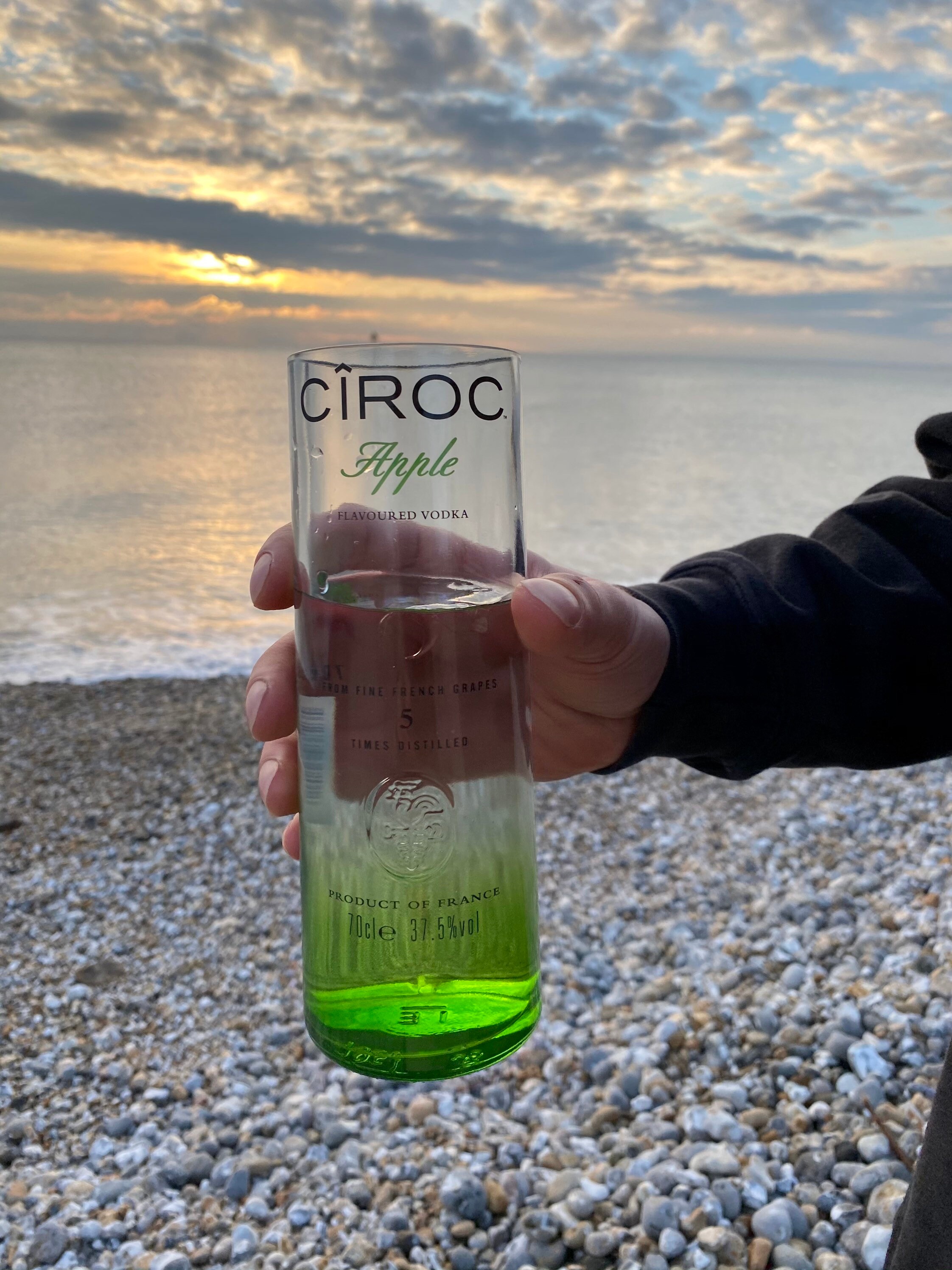 Upcycled Ciroc Vodka Drinking Pint Glasses Best Friend Gift Etsy UK