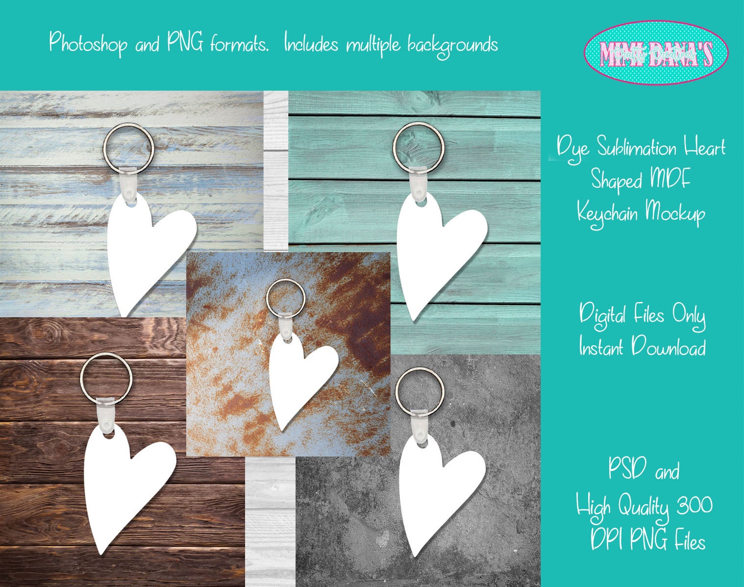 Download Dye Sublimation Heart Shaped Mdf Keychain Mockup For Aparecium Etsy