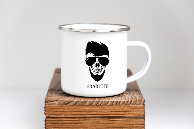 Download Sublimation Design DADLIFE Skull with Glasses Clipart Dad | Etsy