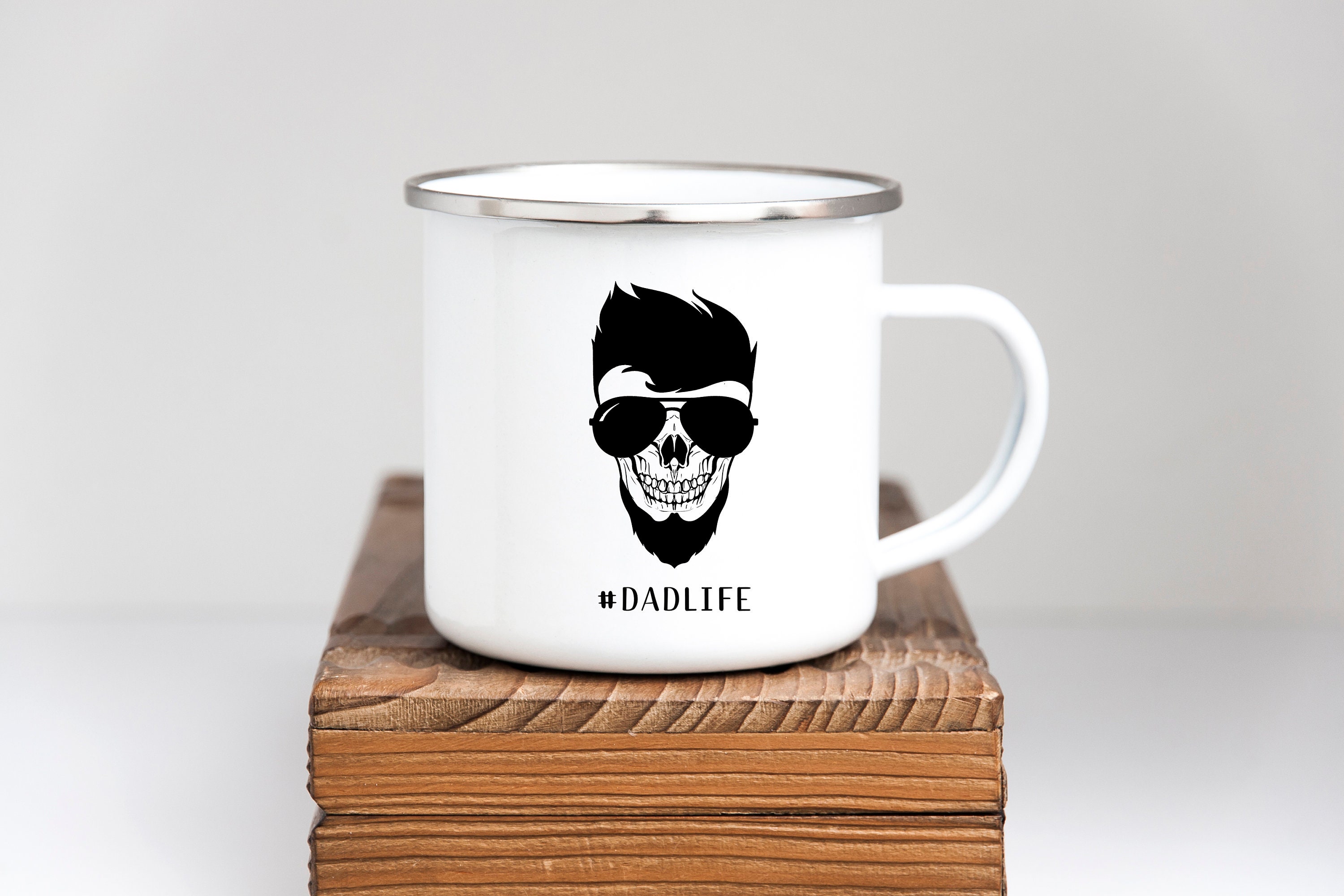 Download Sublimation Design DADLIFE Skull with Glasses Clipart Dad ...