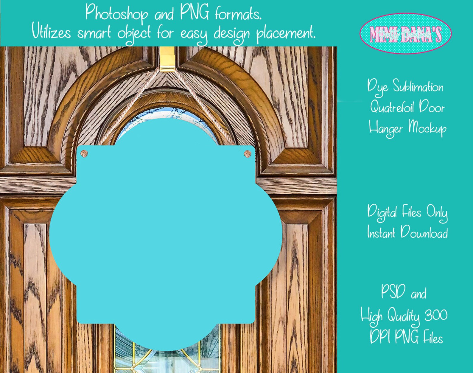 Dye Sublimation Quatrefoil Wood Door Mockup For Aparecium Etsy