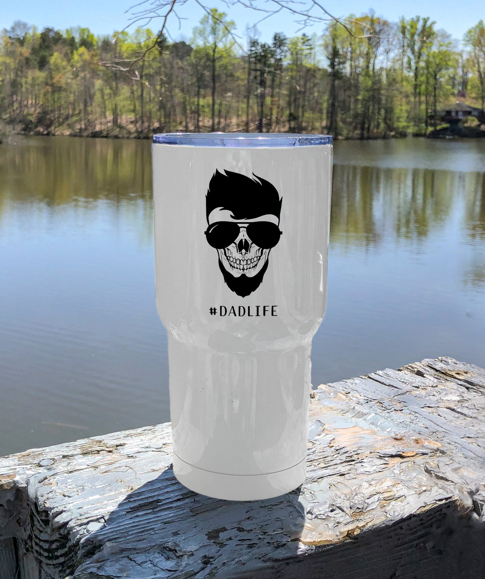Download Sublimation Design DADLIFE Skull with Glasses Clipart Dad ...
