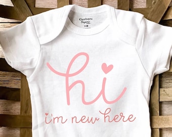 hi I'm new here SVG - newborn SVG - baby SVG - Hi I'm new here cutfile - Hi I'm new here png - Hi i'm new here dxf - Newborn cricut project