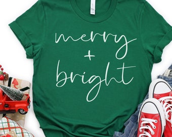 Merry and Bright SVG - Merry and Bright Png - Merry and Bright cut file - Christmas SVG files for cricut - Merry SVG - Svg Files for Cricut