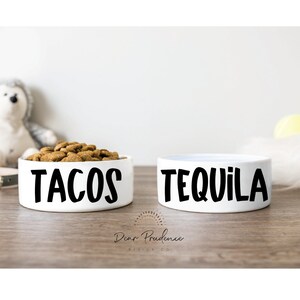 Tacos and Tequila SVG - Tacos and Tequila dog bowl SVG - Tacos svg - Tequila svg - pet food bowl svg - dog food svg - dog water bowl svg