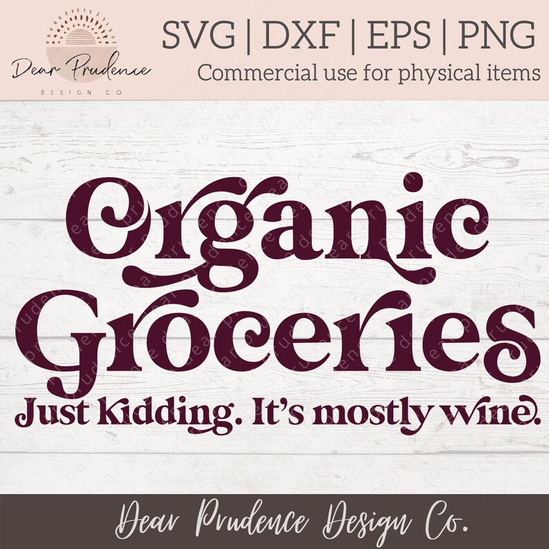 Organic Groceries SVG wine SVG wine Png Organic groceries cut file wine svg files for cricut Svg Files for Cricut totebag svg image 2