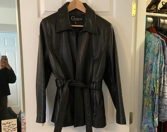 Colebrook and Co Genuine Leather Jacket Trench