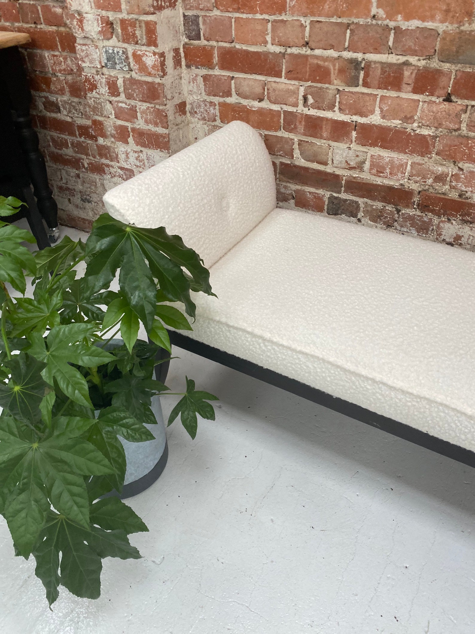 Cream Boucle Bench Bench Boucle Fabric Bench Loveseat Etsy UK