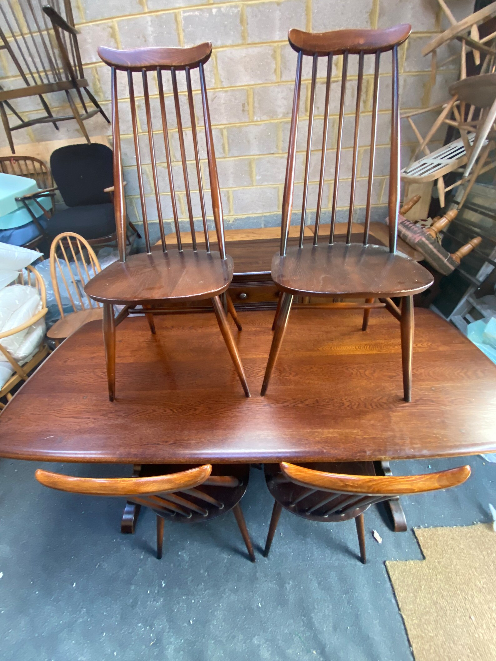 Ercol Plank Dining Table Ercol Dining Table Ercol Dark Etsy UK