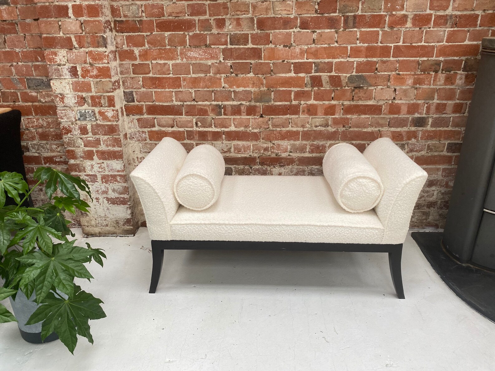 Cream Boucle Bench Bench Boucle Fabric Bench Loveseat Etsy UK