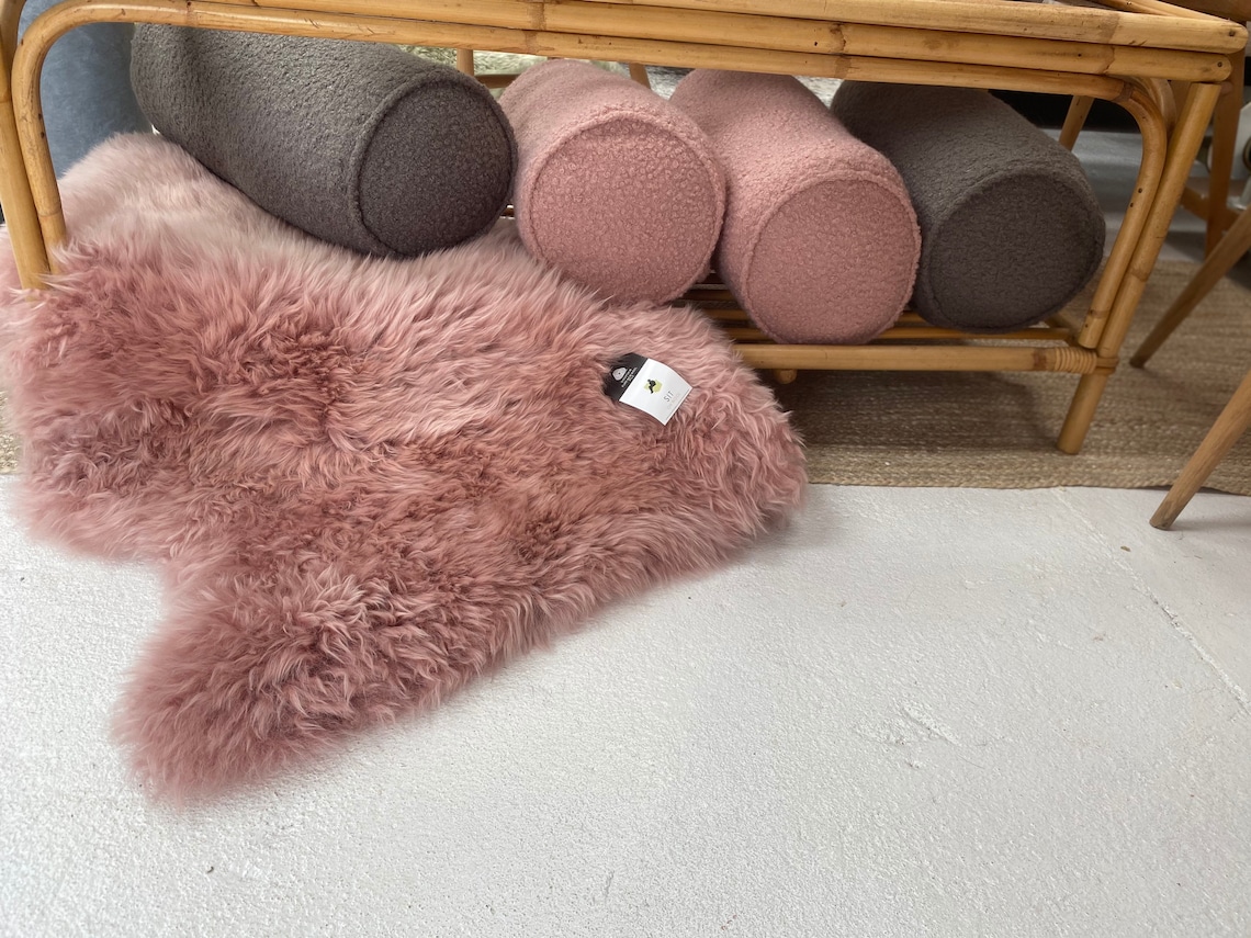 Boucle bolster cushion round cushion boucle scatter cushion Etsy