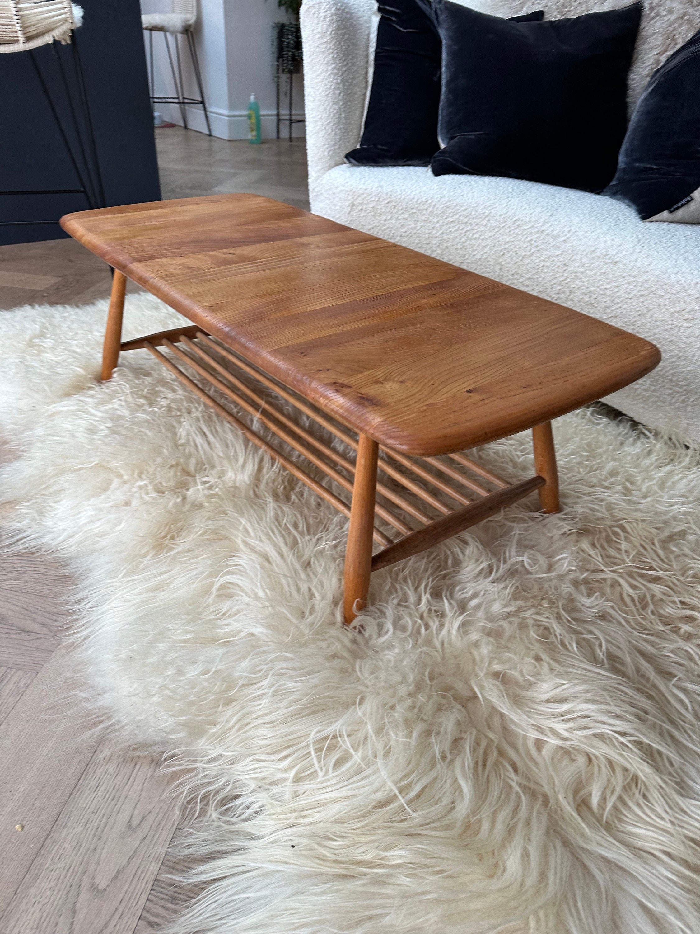 Ercol Coffee Table Blonde Wood Ercol Coffee Table With Magazine