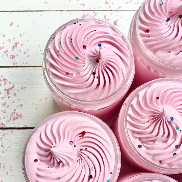 Jabón batido con azúcar rosa, Jabón de afeitar cremoso, Jabón hidratante, Jabón divertido para glaseado, Gel de baño