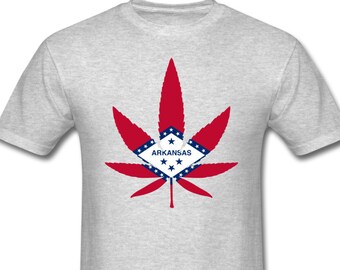 Arkansas State Flag Marijuana Leaf Shirt Arkansas Marijuana Arkansas Medical Marijuana Recreational Marijuana Cannabis Legalization