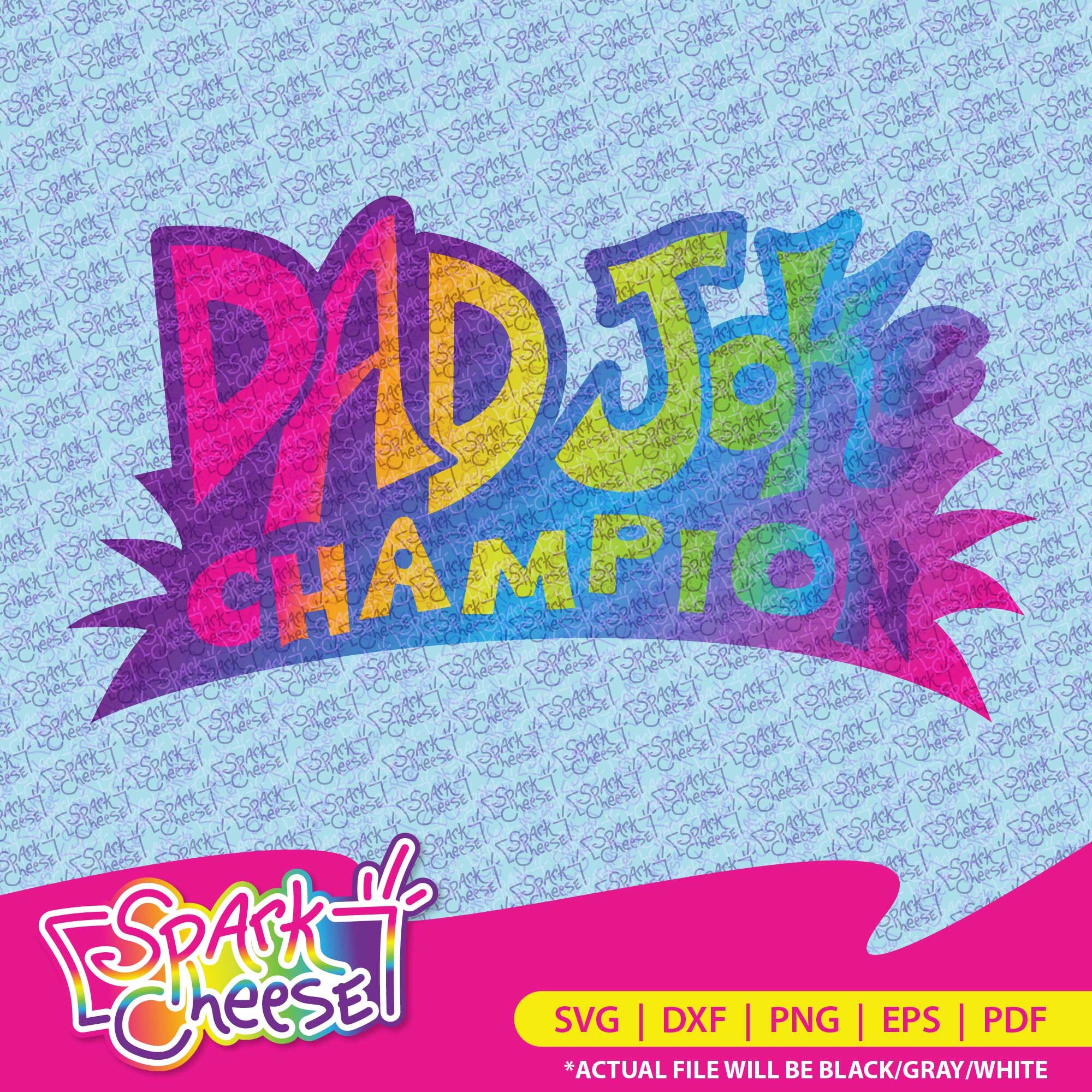 Dad Joke Champion SVG Cut File for Cricut and Silhouette Vinyl Cut ...