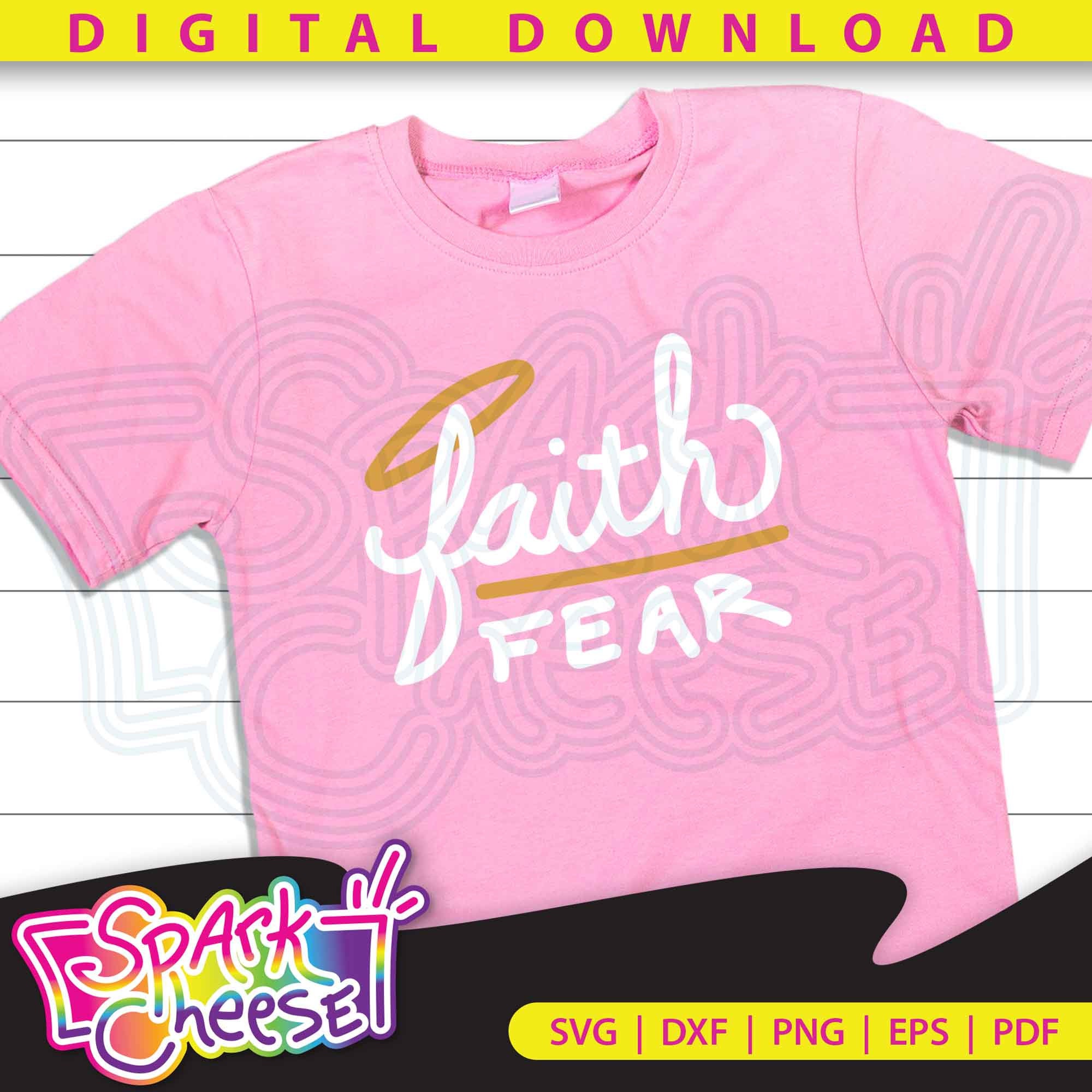 Faith Over Fear SVG Cut File Cricut Vinyl Shirt Cup Decals - Etsy