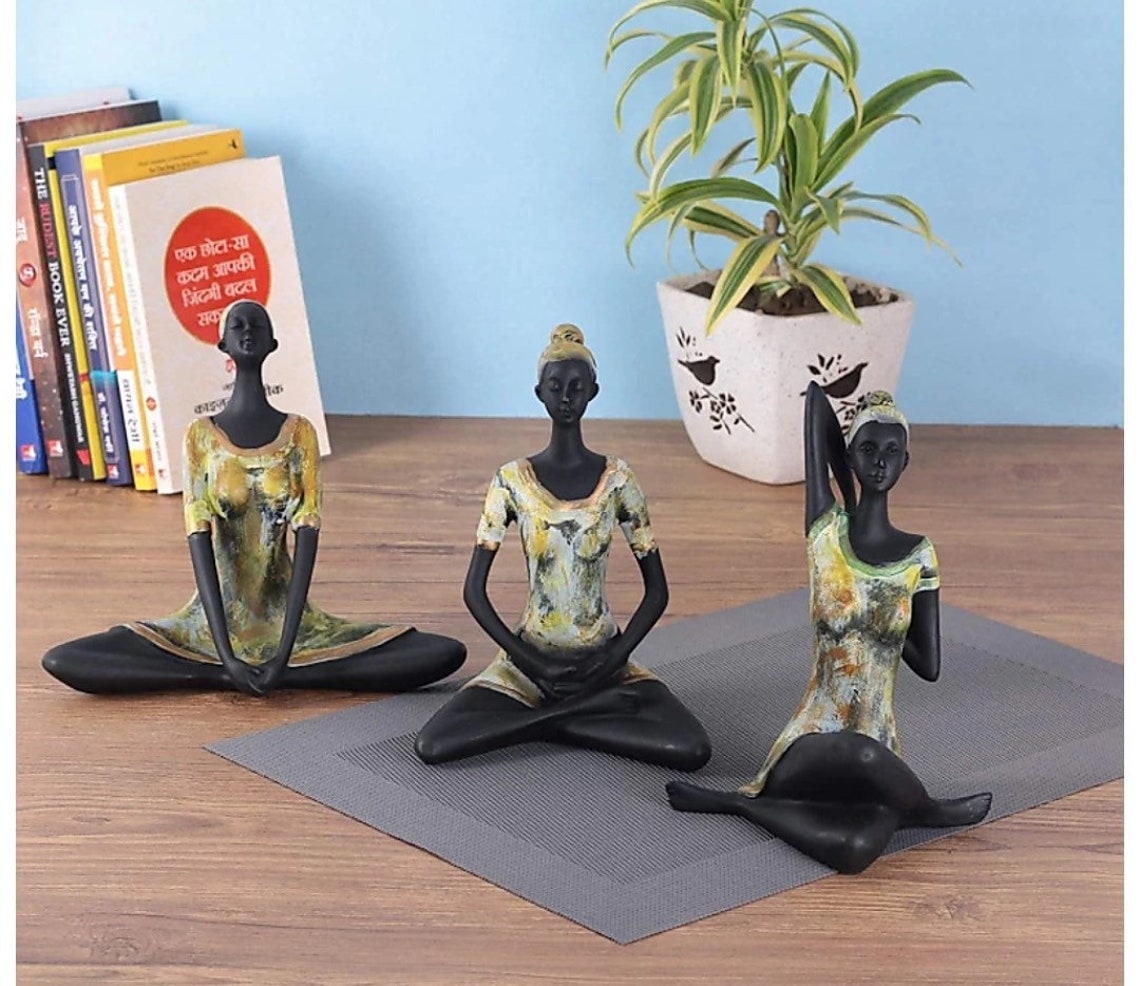 Yoga Poses Ornaments Figurine Meditation Poses Perfect Gift | Etsy