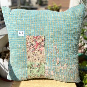 50*50 cotton kantha cushion cover handmade decorative pillow home decor
