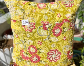 40*40 cotton kantha cushion cover handmade decorative pillow home decor