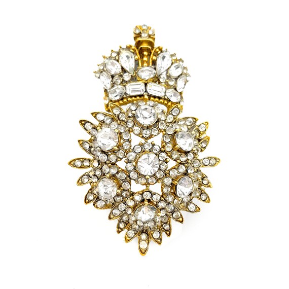 Vintage Haute Couture R. Serbin Royal Crown Brooc